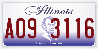 IL license plate A093116
