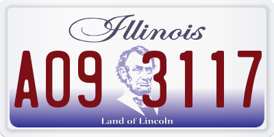 IL license plate A093117