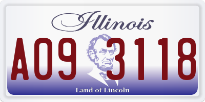 IL license plate A093118