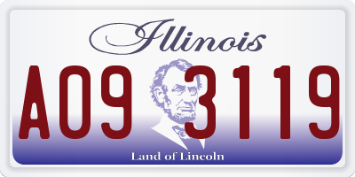 IL license plate A093119