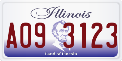 IL license plate A093123