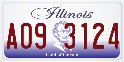 IL license plate A093124