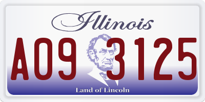 IL license plate A093125