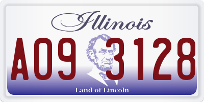IL license plate A093128