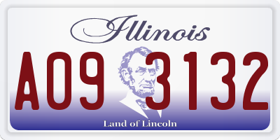 IL license plate A093132