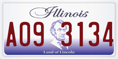 IL license plate A093134