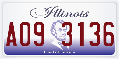 IL license plate A093136
