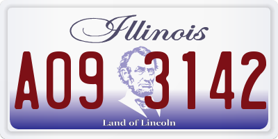 IL license plate A093142
