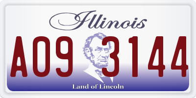 IL license plate A093144