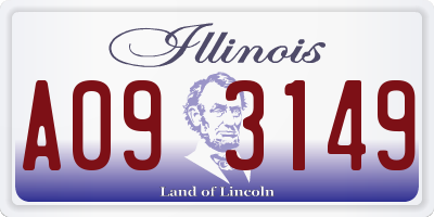 IL license plate A093149