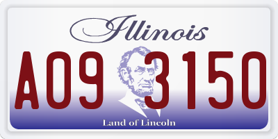 IL license plate A093150
