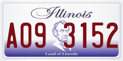 IL license plate A093152