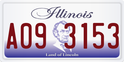 IL license plate A093153