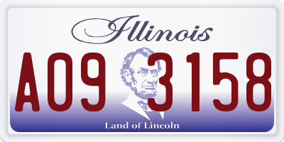 IL license plate A093158