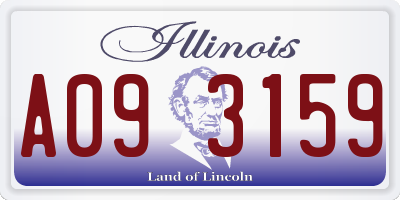 IL license plate A093159