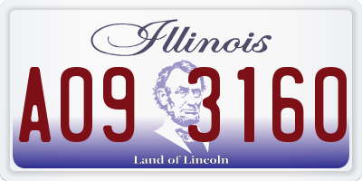 IL license plate A093160