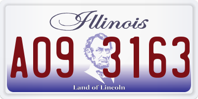 IL license plate A093163