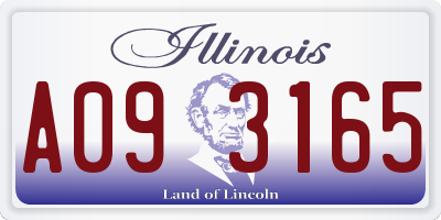 IL license plate A093165