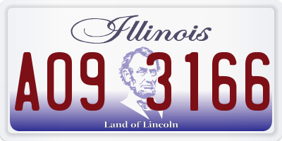 IL license plate A093166
