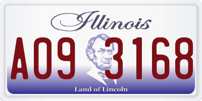 IL license plate A093168