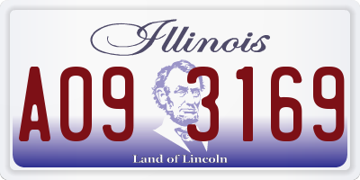IL license plate A093169