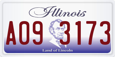 IL license plate A093173
