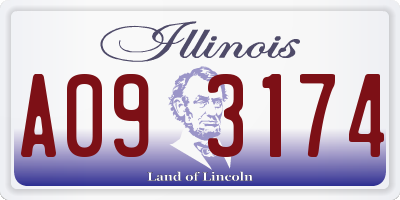 IL license plate A093174