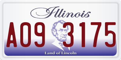 IL license plate A093175