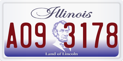 IL license plate A093178