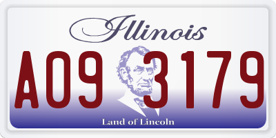 IL license plate A093179