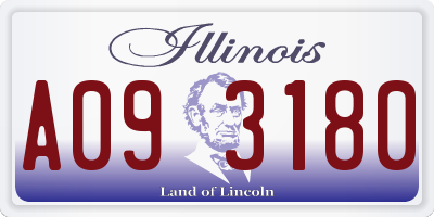 IL license plate A093180