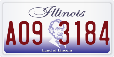 IL license plate A093184