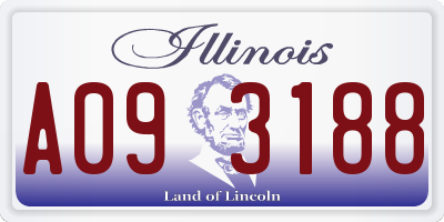 IL license plate A093188