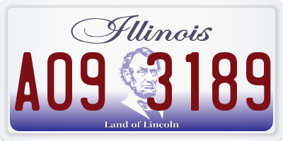 IL license plate A093189