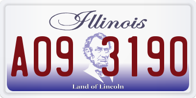 IL license plate A093190
