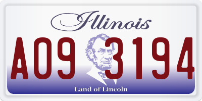 IL license plate A093194