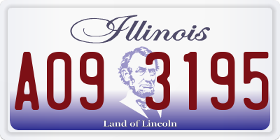 IL license plate A093195