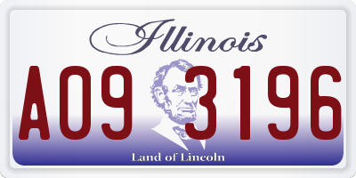 IL license plate A093196