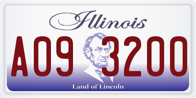 IL license plate A093200