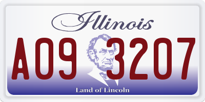 IL license plate A093207