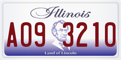 IL license plate A093210