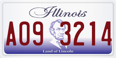IL license plate A093214