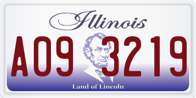 IL license plate A093219