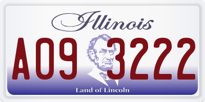 IL license plate A093222