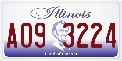 IL license plate A093224