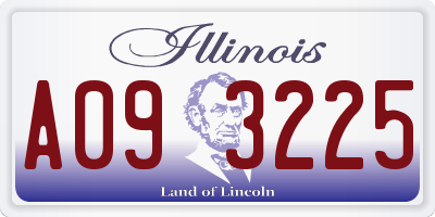 IL license plate A093225