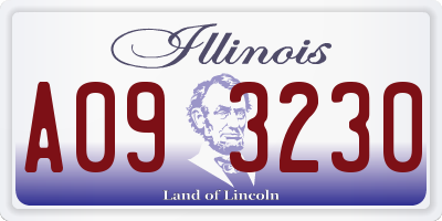 IL license plate A093230