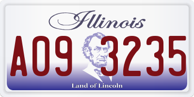 IL license plate A093235