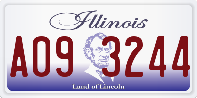 IL license plate A093244