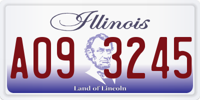 IL license plate A093245